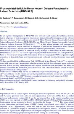 Frontostriatal deficit in Motor Neuron Disease/Amyotrophic Lateral Sclerosis (MND/ALS)