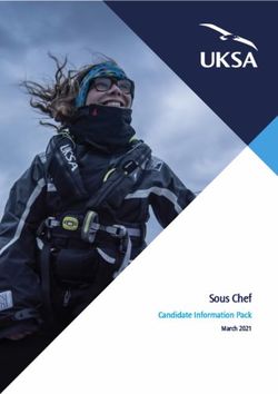Sous Chef Candidate Information Pack - March 2021 - UKSA