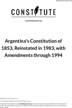 Argentina's Constitution of 1853, Reinstated in 1983, with Amendments through 1994