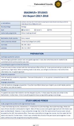 ERASMUS+ STUDIES UU Report 2017-2018