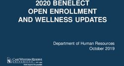 2020 BENELECT OPEN ENROLLMENT AND WELLNESS UPDATES - Department of Human Resources October 2019