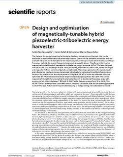 Design and optimisation of magnetically tunable hybrid piezoelectric triboelectric energy harvester - Nature