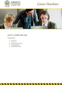 ISSUE 3, FEBRUARY 2020 - In this edition For Year 12s For Year 11s Tertiary Study Information Updated Medical Matrix - Trinity Grammar ...