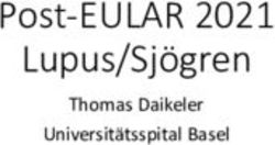 Post-EULAR 2021 Lupus/Sjögren - Thomas Daikeler Universitätsspital Basel