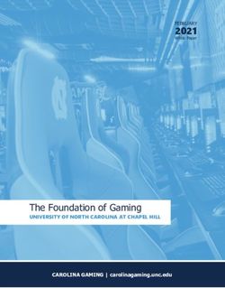 The Foundation of Gaming - 2021 FEBRUARY - CAROLINA GAMING