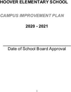 HOOVER ELEMENTARY SCHOOL - CAMPUS IMPROVEMENT PLAN 2020 2021 - Azle ISD