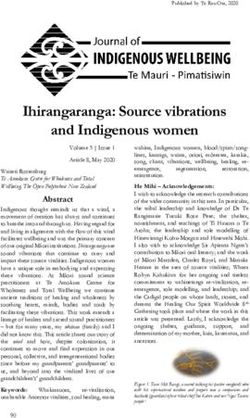 Ihirangaranga: Source vibrations and Indigenous women - Journal of ...