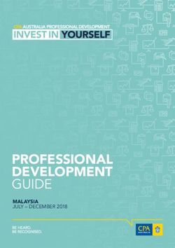 PROFESSIONAL DEVELOPMENT GUIDE - MALAYSIA JULY - DECEMBER 2018 - CPA Australia