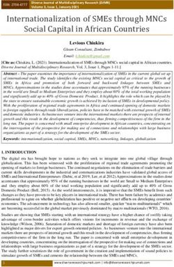 Internationalization of SMEs through MNCs Social Capital in African Countries