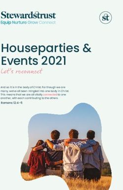 Houseparties & Events 2021 - Let's reconnect - Stewards' Trust