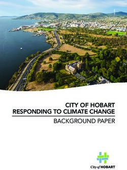 CITY OF HOBART RESPONDING TO CLIMATE CHANGE BACKGROUND PAPER