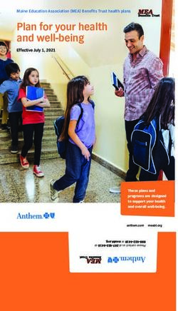 Plan for your health and well-being