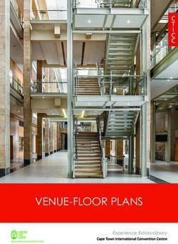 VENUE-FLOOR PLANS Experience Extraordinary - CTICC