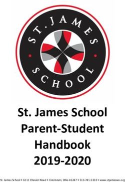 St. James School Parent-Student Handbook 2019-2020