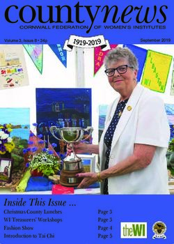 Countynews - Inside This Issue ... Christmas County Lunches WI Treasurers' Workshops Fashion Show Introduction to Tai Chi - Cornwall Federation of ...