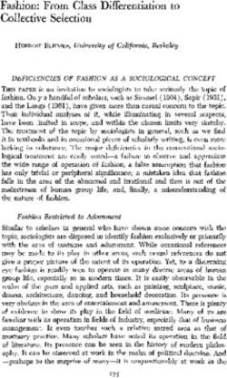 Fashion: From Class Differentiation to Collective Selection