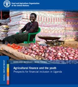 Agricultural finance and the youth - Prospects for financial inclusion in Uganda KNOWLEDGE MATERIALS - RUR AL FINANCE - Food and ...