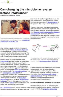 Can changing the microbiome reverse lactose intolerance?