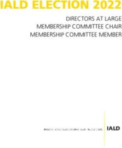 IALD ELECTION 2022 DIRECTORS AT LARGE MEMBERSHIP COMMITTEE CHAIR MEMBERSHIP COMMITTEE MEMBER - International Association of Lighting ...