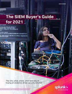 The SIEM Buyer's Guide for 2021 - The who, what, where, when and why of buying an analytics-driven security solution - Tech Research Online