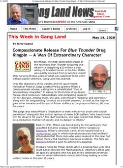 This Week in Gang Land - Home