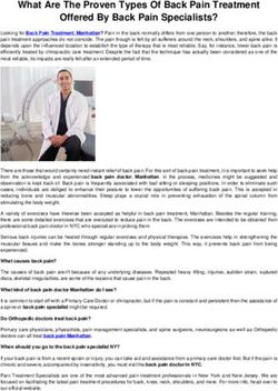 What Are The Proven Types Of Back Pain Treatment Offered By Back Pain Specialists?