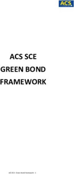 ACS SCE GREEN BOND FRAMEWORK