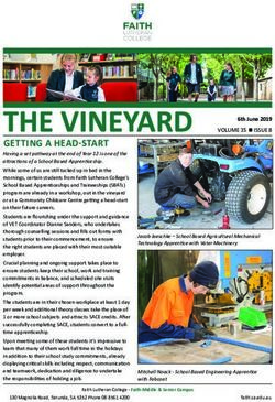 GETTING A HEAD-START - Faith Lutheran College