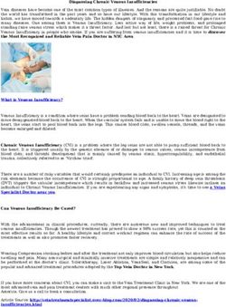 Diagnosing Chronic Venous Insufficiencies