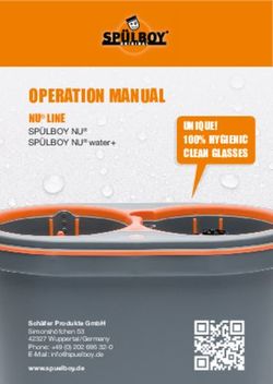 OPERATION MANUAL NU LINE SP&Uuml;LBOY NU SP&Uuml;LBOY NU water+ UNIQUE! 100% HYGIENIC CLEAN GLASSES