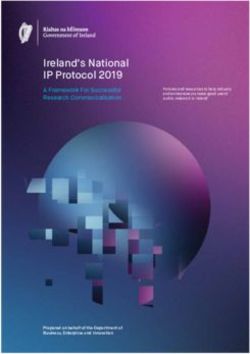 Ireland's National IP Protocol 2019 - A Framework For Successful Research Commercialisation - Knowledge Transfer Ireland