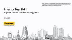 Investor Day 2021 Maybank Group's Five-Year Strategy: M25
