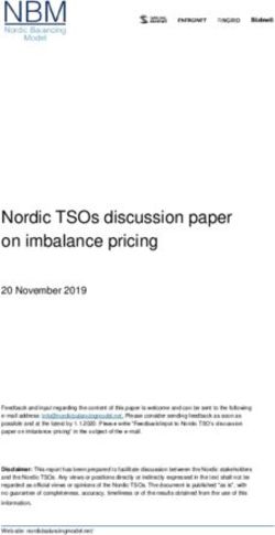 Nordic TSOs discussion paper on imbalance pricing