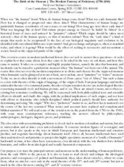 The Birth of the Human | The Modern Fantasy of Prehistory (1750-2010) - NYU CAS