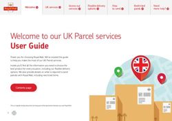 Welcome to our UK Parcel services - User Guide - Royal Mail
