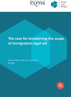 The case for broadening the scope of immigration legal aid - Kirsten Hudak and Dr Emma Marshall