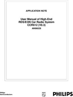 User Manual of High-End RDS/EON Car Radio System - CCR612 (V0.3) APPLICATION NOTE AN96029
