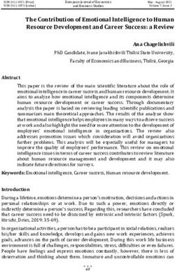 The Contribution of Emotional Intelligence to Human Resource Development and Career Success: a Review
