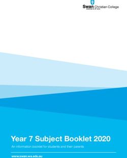Year 7 Subject Booklet 2020 - An information booklet for students and their parents - Swan Christian ...