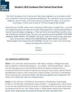 Geralyn's 2021 Sundance Film Festival Cheat Sheet