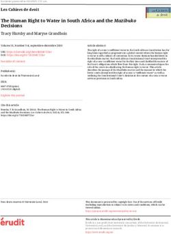 The Human Right to Water in South Africa and the Mazibuko Decisions