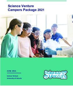 Science Venture Campers Package 2021 - JUNE 2021 Science Venture University of Victoria