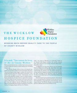 Hospice foundation - The Ireland Funds