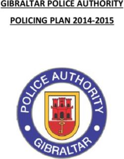 GIBRALTAR POLICE AUTHORITY POLICING PLAN 2014-2015