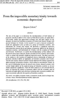 From the impossible monetary trinity towards economic depression