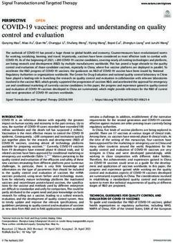 COVID-19 vaccines: progress and understanding on quality control and evaluation - Nature