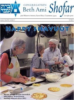 HAPPY SHAVUOT may/JUNE 2021 - Congregation Beth Ami