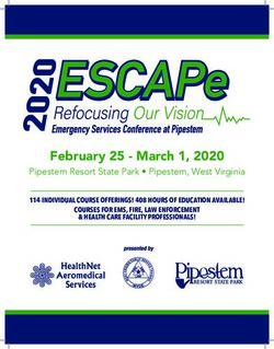 February 25 - March 1, 2020 - Pipestem Resort State Park Pipestem, West Virginia - West Virginia Office of Emergency ...