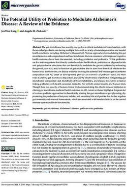 The Potential Utility of Prebiotics to Modulate Alzheimer's Disease: A Review of the Evidence