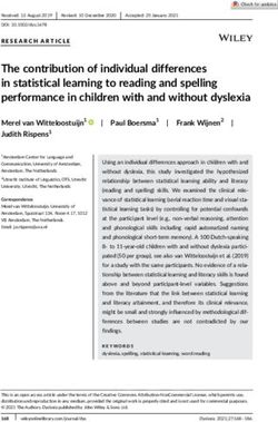 The contribution of individual differences in statistical learning to reading and spelling performance in children with and without dyslexia